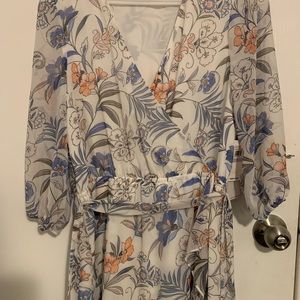 1.State || Long Sleeve High/Low Dress